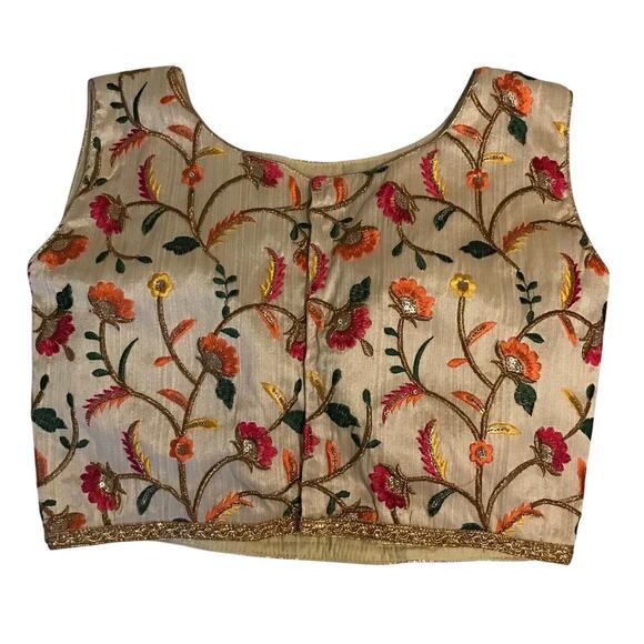 Custom Made Gorgeous Saree Blouse ethnic outfit Festival wedding - Picture 9 of 11